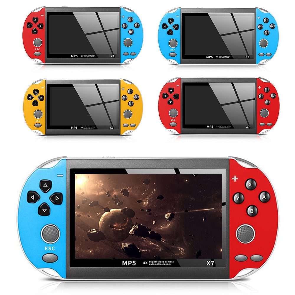 Máy chơi game cầm tay X7 cao cấp 900 game bộ nhớ 8GB - Màn Hình 4.3 Inch, Hỗ Trợ Nghe Nhạc, Xem Phim, Đọc Sách,Tải Game