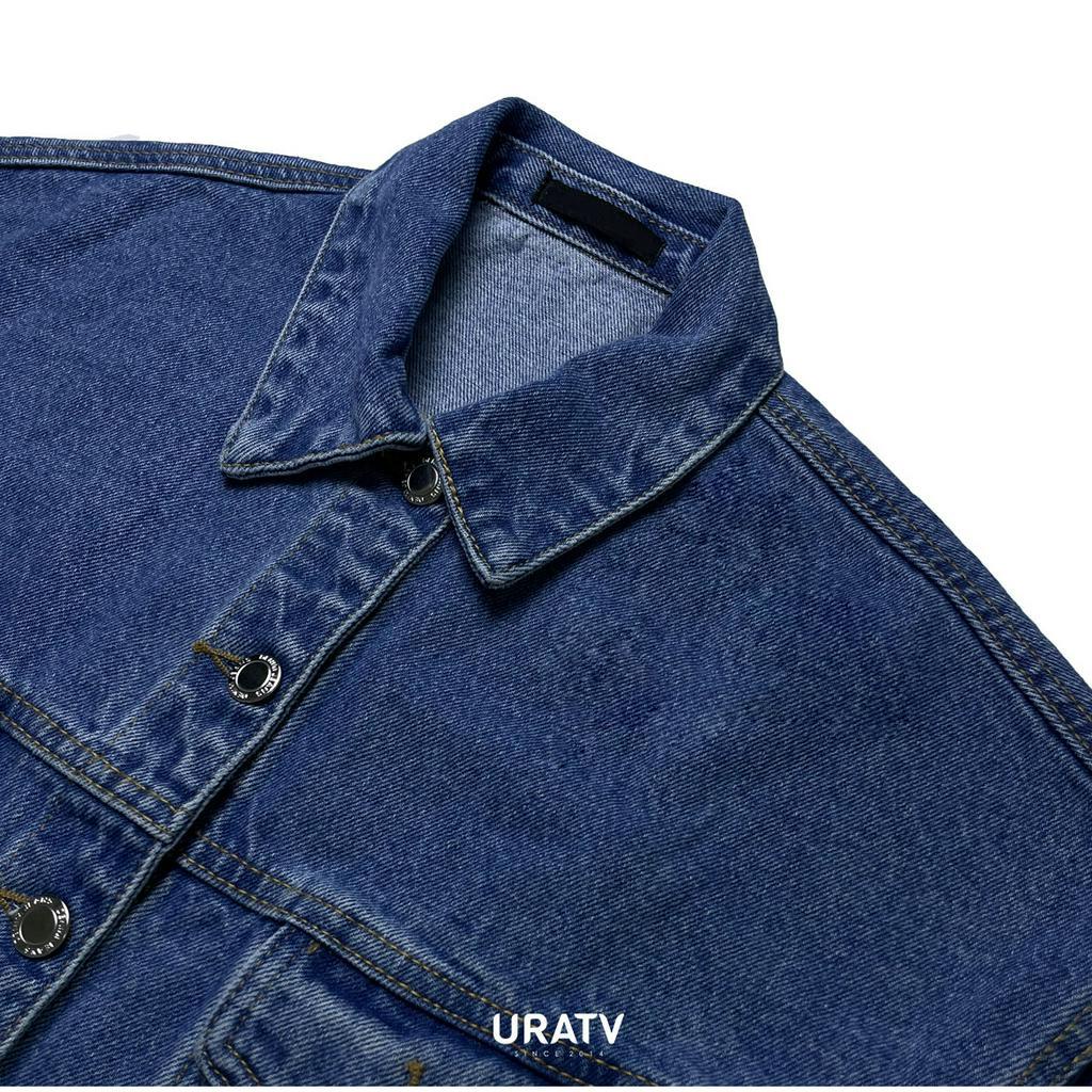 [ẢNH THẬT-CÓ SẴN] Khoác jeans lửng cắt line FREESIZE &lt;65kg