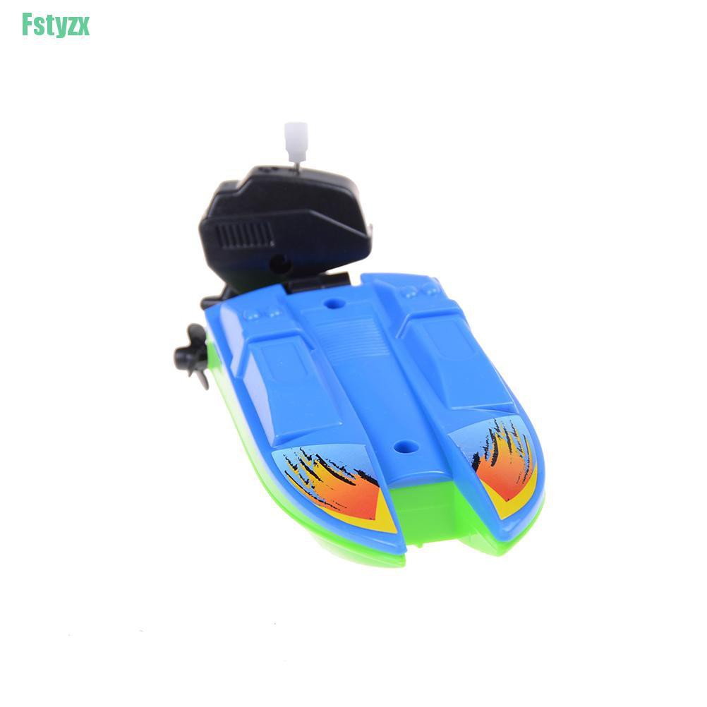 fstyzx 1 PC 1 PC Summer Outdoor Pool Ship Toy Wind Up Swimming Motorboat Boat Toy  For Kid