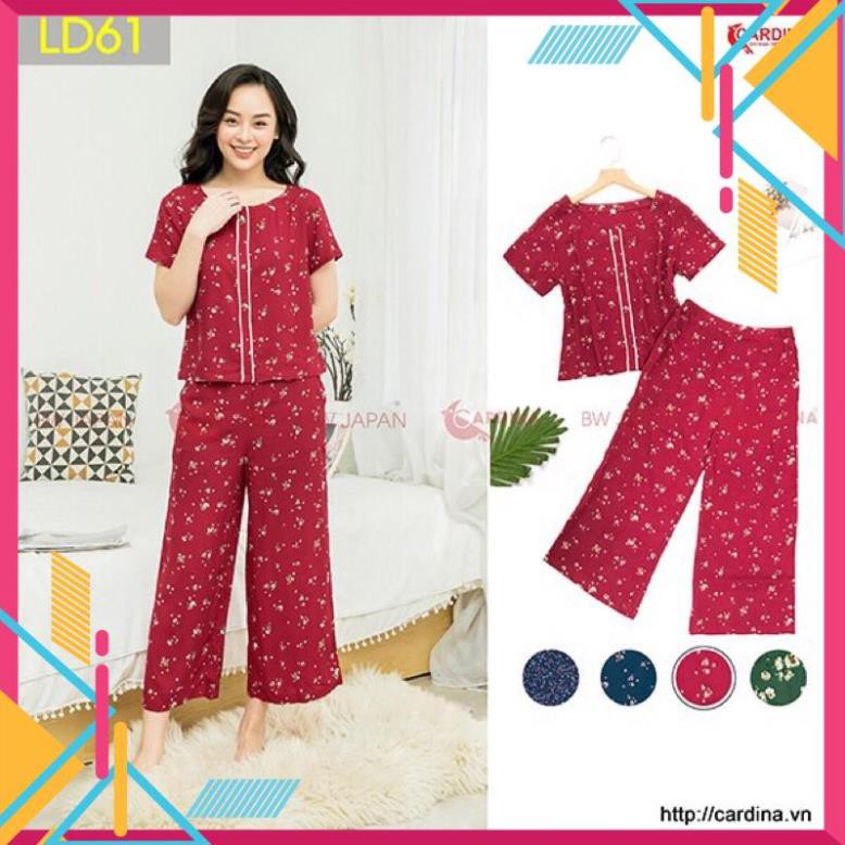 Bộ Mặc Nhà 𝐂𝐀𝐑𝐃𝐈𝐍𝐀 Bộ Lanh Dài Nữ Chất Lanh Nhung