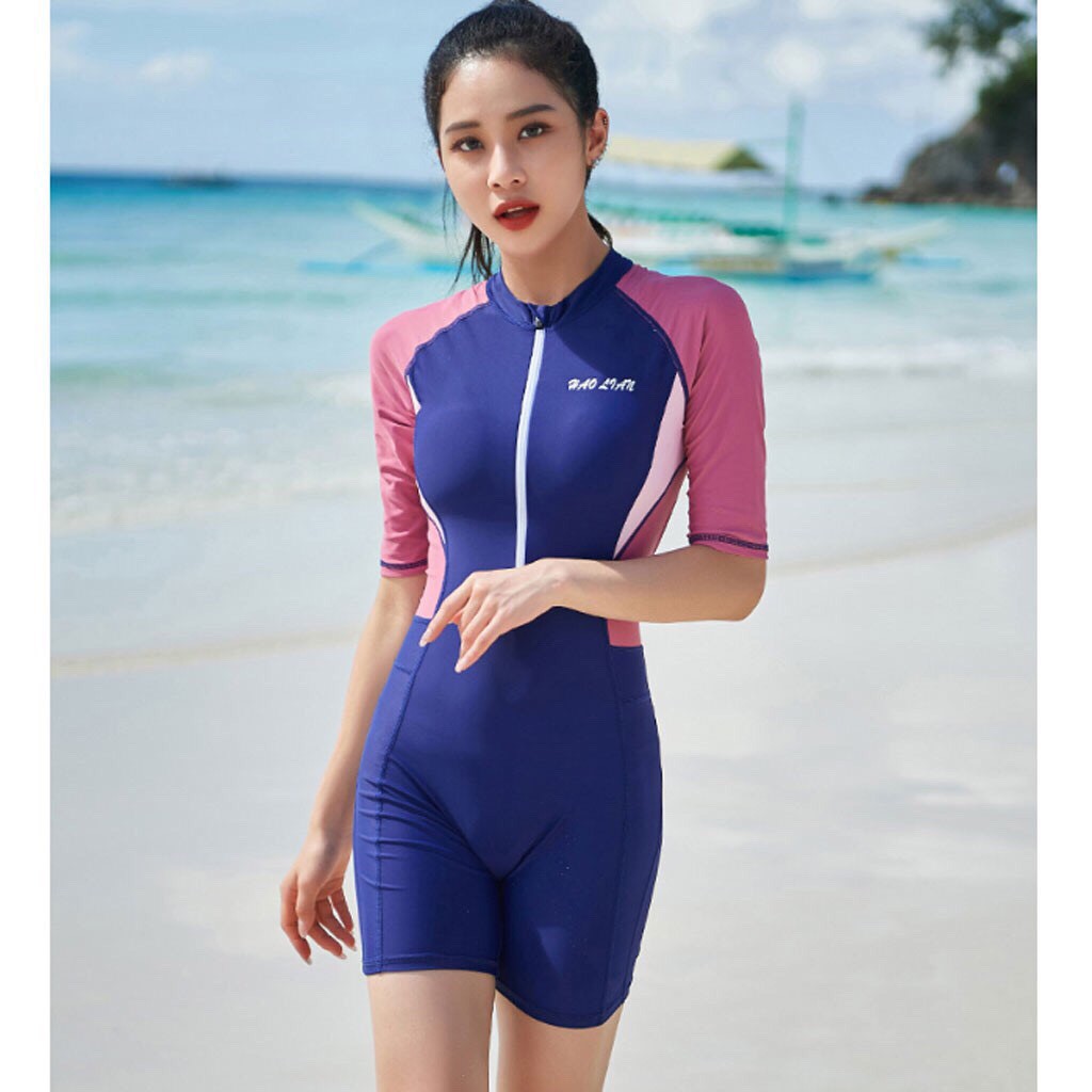 bộ bơi nữ liền thân-Bikini, đồ bơi nữ liền thân dáng lửng BK-361T | WebRaoVat - webraovat.net.vn