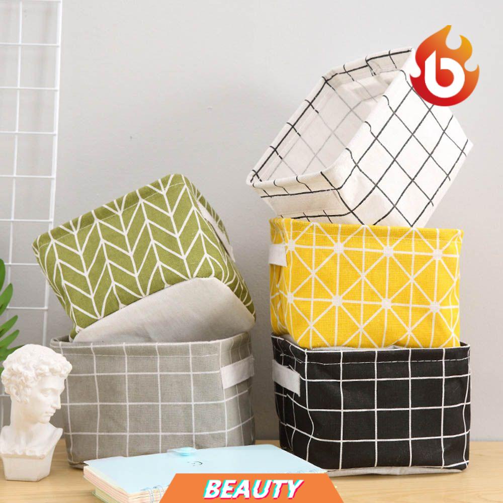 Giỏ Vải Cotton Chống Nước Hình Chữ Nhật Dùng Đựng Đồ Dùng Mới