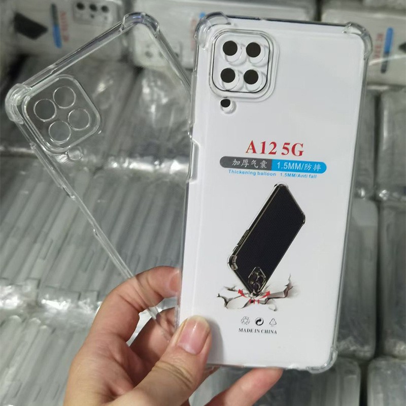 Ốp điện thoại mềm trong suốt chống sốc chất lượng cao cho Samsung Galaxy ss A02 A12 A02s A51 A71 A31 A11 A01 5G