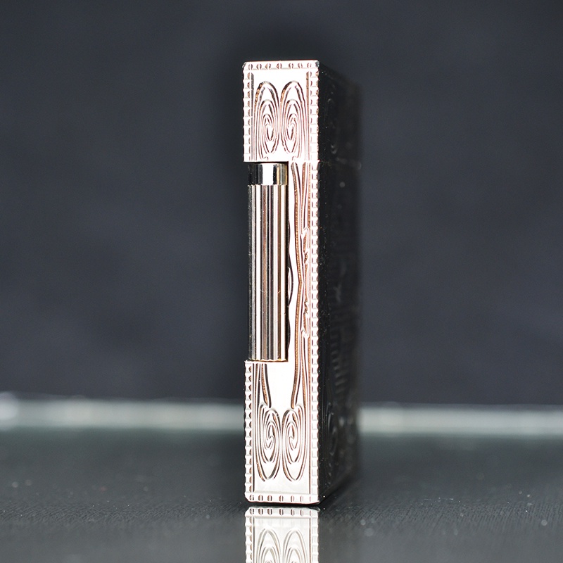 Bật-lửa Dupont D60T Trắng Hoa Văn CAO CẤP- SANG TRỌNG