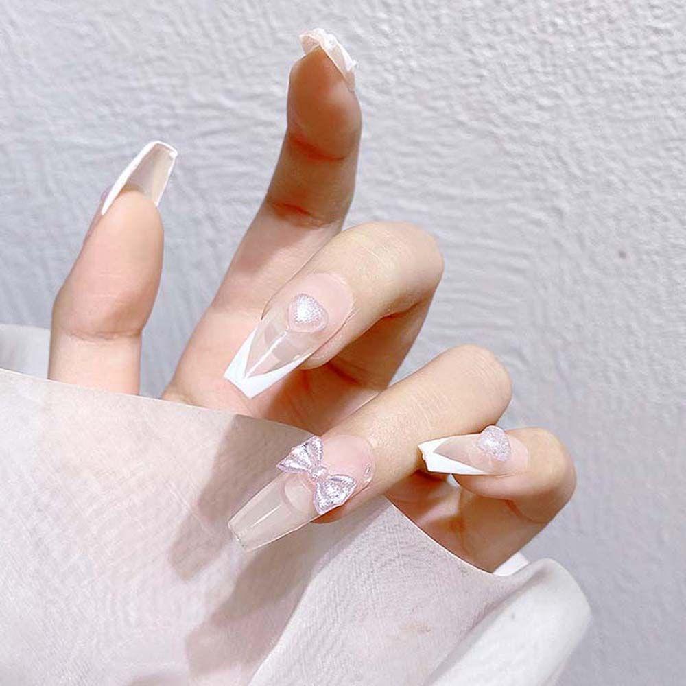 Phụ Kiện Trang Trí Móng Tay Hình Trái Tim Xinh Xắn|Phụ Kiện Trang Trí Móng Tay 3D Màu Tím Thời Trang