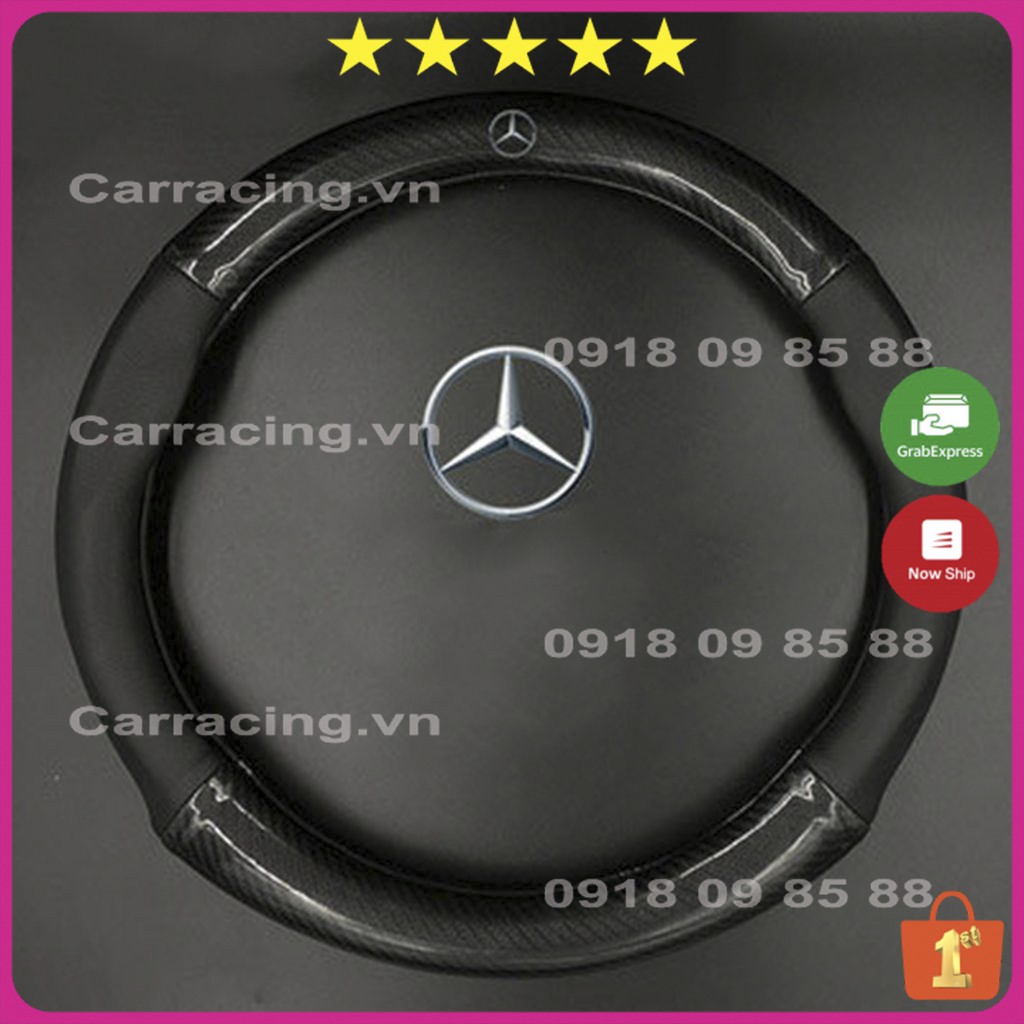 Bọc Vô Lăng Ô Tô CARRACING Chính Hãng Bọc Da Ốp vô lăng - Kiểu Dáng Thể Thao - Cảm Giác Lái Rất Sướng | BigBuy360 - bigbuy360.vn
