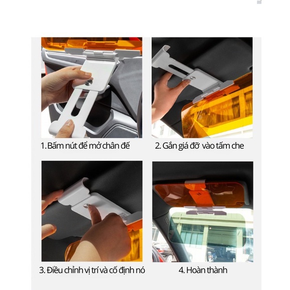 Màn Che Chống Chói Gương Ô Tô - Tấm Che Nắng Kính Chiếu Hậu Ô Tô Ngày Và Đêm Trangdiemxe 2 By-147