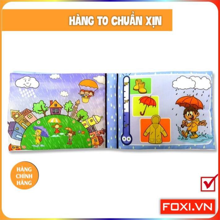 ComBo 3 Sách Vải Giáo dục mầm non-Chủ đề Giao thông-Thời tiết-Vòng quanh thế giới-nên mua