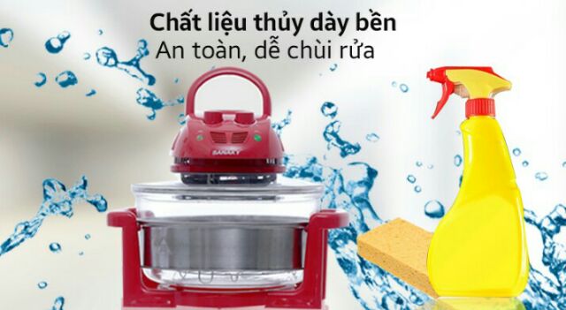 [CHÍNH HÃNG] Lò nướng điện sanaky màu đỏ 15L thanh lý