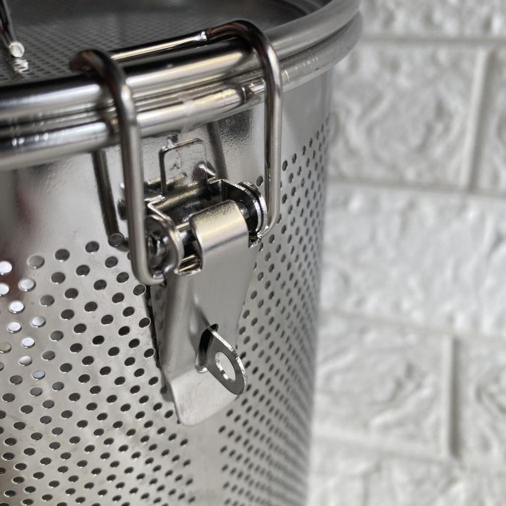 Giỏ lưới có dây, lọc thực phẩm. Inox Size 8-10-12-14-16cm