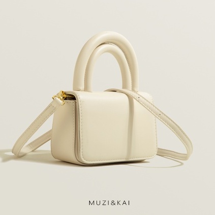 🌸Hàng Order🌸 Túi Xách Muzi&kai Chính Hãng Da trơn Khóa Gập Dính Quai Da Sách Dây Đeo Sang Chảnh Nữ Tính 🌸 Quảng Châu