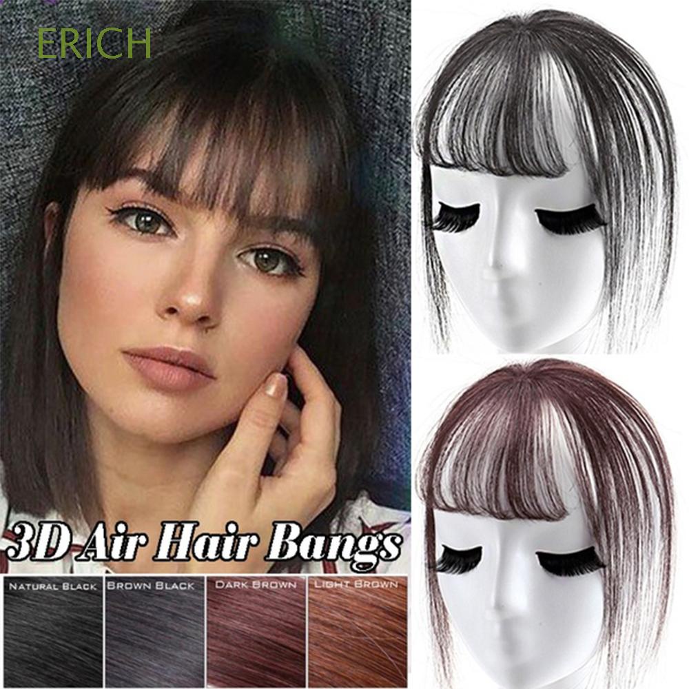 Tóc mái giả 3D kẹp phía trước nhiều màu sắc kiểu dáng chân thật