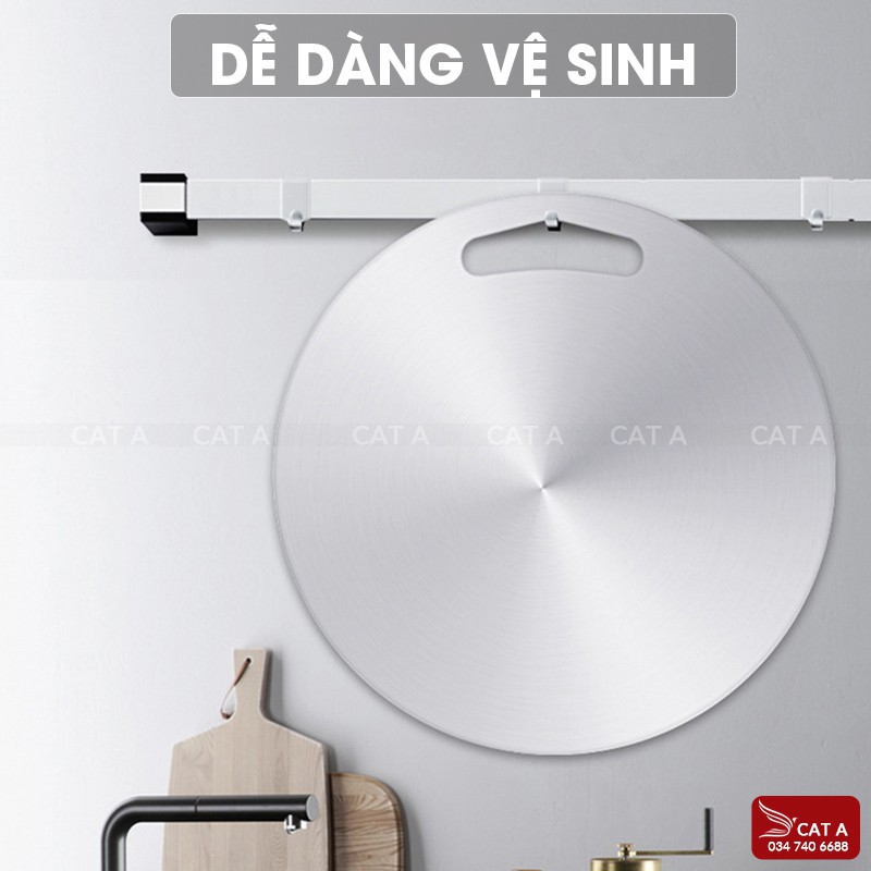 [HÀNG LOẠI DÀY] Thớt inox cao cấp SUS 304 TRÒN KHÁNG KHUẨN - GIÃ ĐÔNG - DỄ DÀNG VỆ SINH - CHỐNG RỈ SÉT--- Dày 0.3cm