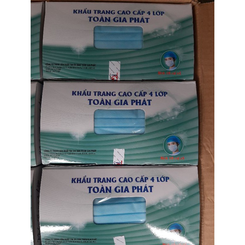 Khẩu trang y tế  4lớp kháng khuẩn.50 cái. | BigBuy360 - bigbuy360.vn