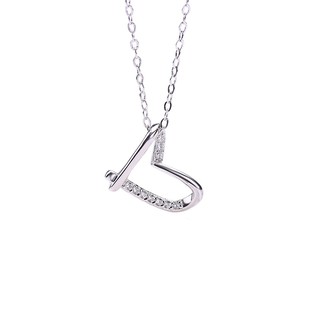 Dây Chuyền Bạc Nữ Thời Trang Đính Đá Hình Trái Tim Tinh Tế S079- Trang Sức Bạc ButterBear Jewellery.