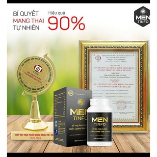 men tinfo hỗ trợ chất lượng tinh trùng