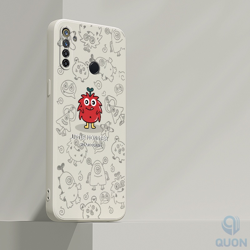 Ốp Điện Thoại TPU Mềm Họa Tiết Quái Vật Nhỏ Sáng Tạo Cho Realme 5 6 7 pro 5i 6i 7i C17