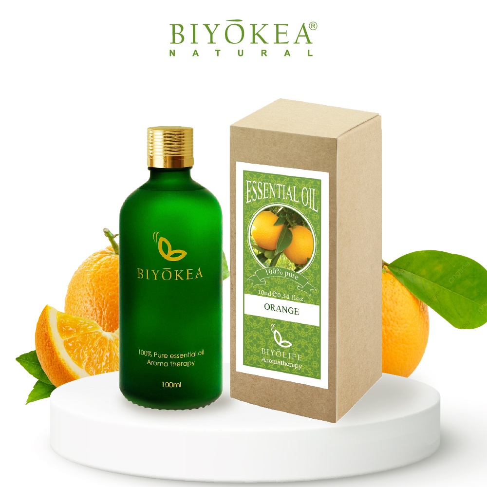 Tinh Dầu Cam Extra Biyòkea 100ml Xông Thơm Thư Giãn