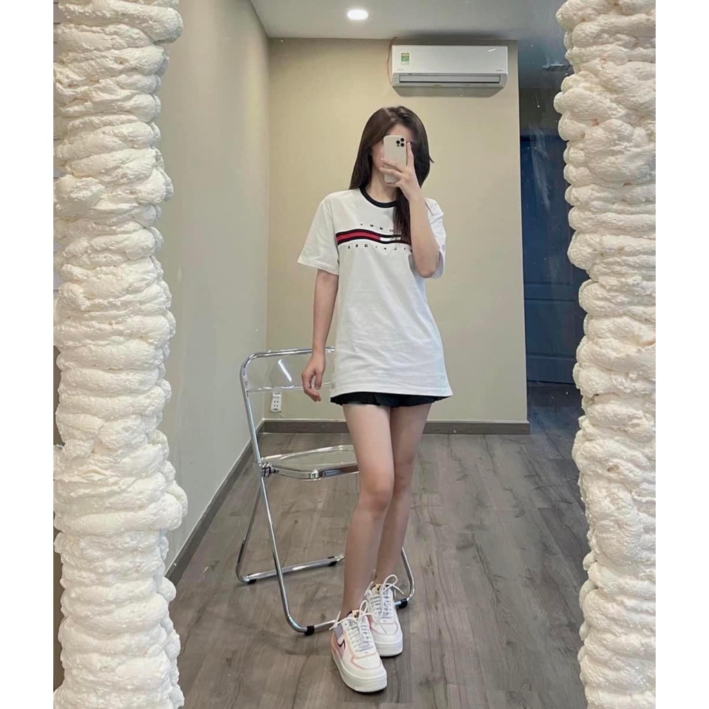 UNISEX ÁO THUN TOMMY HILFIGER 2022 TRẮNG ĐEN