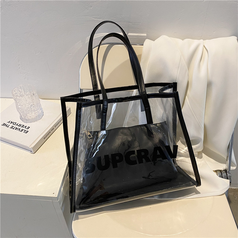 Túi Xách Nữ Trong Suốt Cỡ Lớn Thời Trang Hè 2021