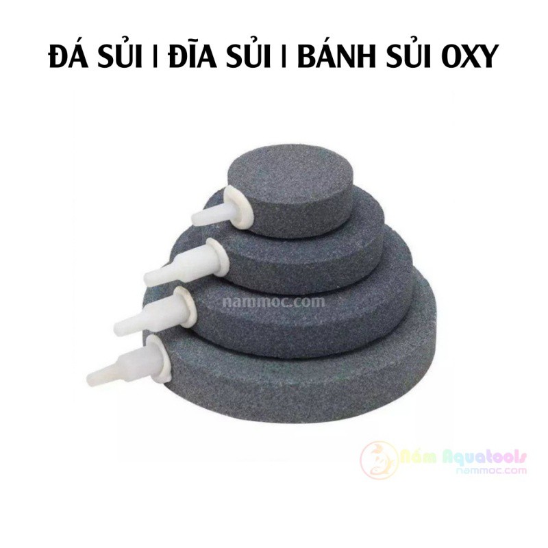 Bánh Sủi Oxy - Đĩa Sủi Xám - Sủi Oxy Dạng Dẹp Cho Bể Cá Cảnh | Phụ kiện thuỷ sinh Nấm Aquatools