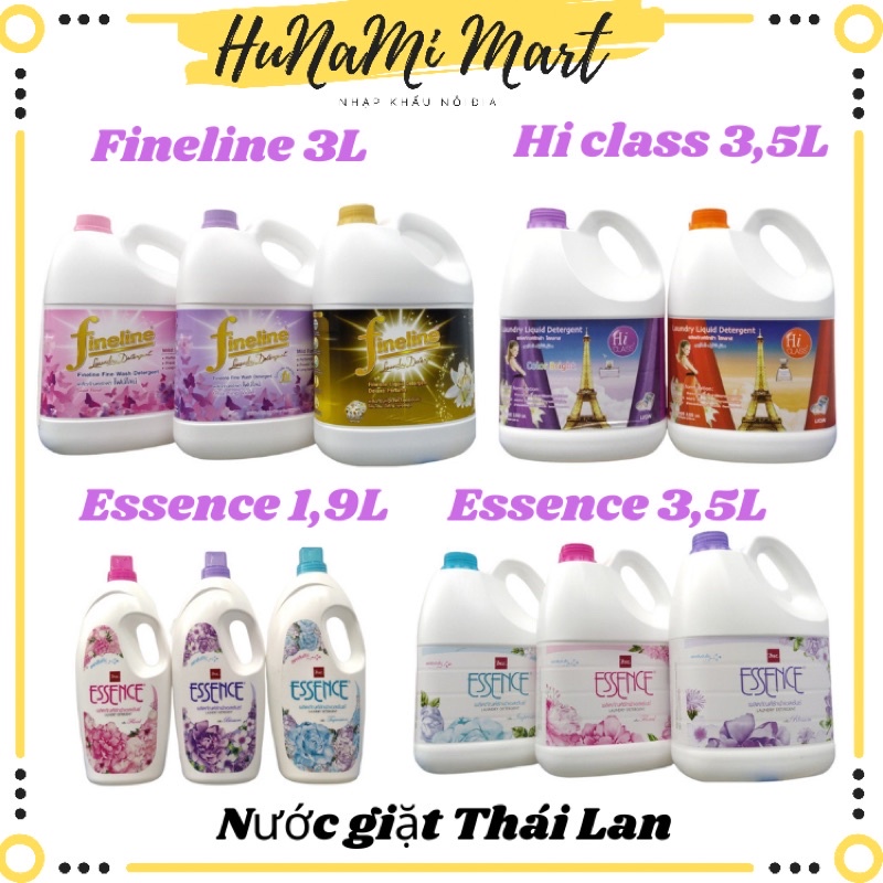 Nước giặt Thái Lan Hi Class, Giặt Essence, Giặt Fineline