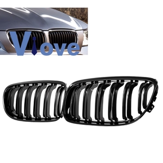 1 Cặp Lưới Tản Nhiệt Màu Đen Gắn Mui Xe Bmw E90 Lci 3-series