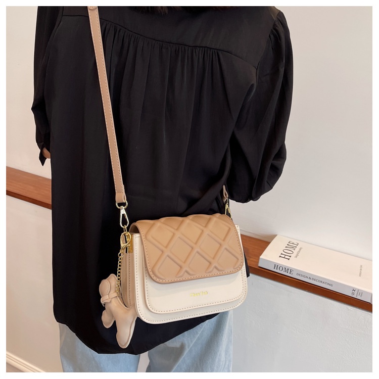 Túi xách nữ đeo chéo thời trang nhiều ngăn hàng Quảng Châu kèm móc khóa cao cấp  3N- 61717