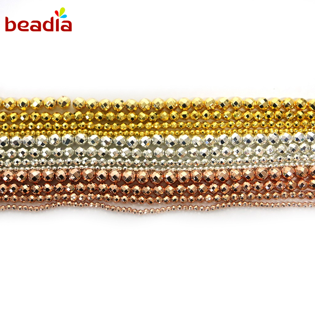 BEADIA Chuỗi Hạt Đá Tự Nhiên Dùng Làm Trang Sức Thủ Công