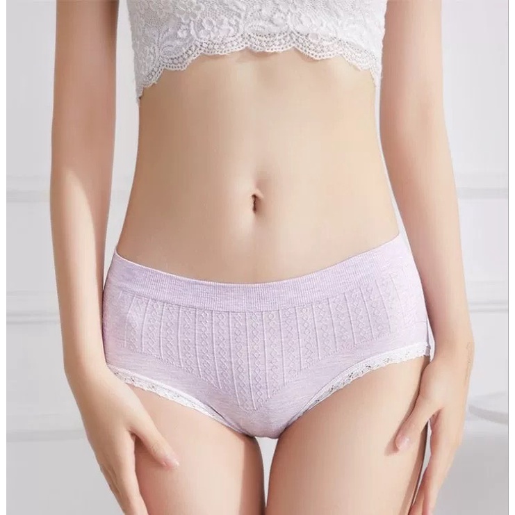 Hộp 5 Quần Lót Nữ Muối Tiêu Kháng Khuẩn Xuất Nhật