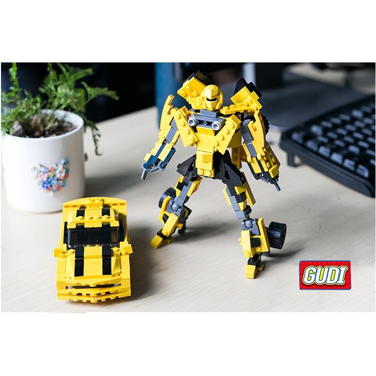 Lego Ninjago Avengers Iron Man ❤️ 568 Mảnh Ghép ❤️ Bộ Lego Ninjago Xếp Hình Siêu Robot màu vàng