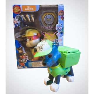 🌟 Mô Hình Paw Patrol Đội Chó Cứu Hộ Bung Vũ Khí 10cm 🌟 Có Đèn & Âm Thanh