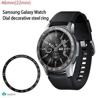 ♞【 For Samsung Gear S3/Galaxy Watch 46MM 】Vỏ vòng bezel chống trầy kim loại