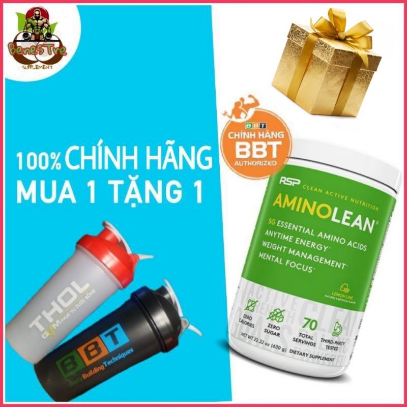 RSP AMINOLEAN (70 SERVINGS) Tăng cơ - Giảm mỡ - Phục hồi AMINO LEAN (EAA BCAA L-Carnitine) - BenTre Supplement