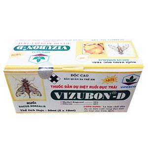 Bộ 2 Lọ Thuốc dẫn dụ diệt ruồi đục trái VIZUBON-D - 2chai/hộp nhỏ
