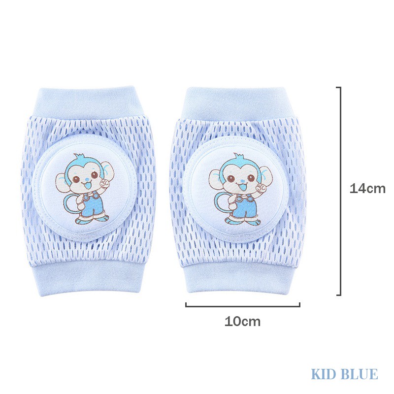 Miếng Đệm Bảo Vệ Đầu Gối Phối Lưới Thoáng Khí Cho Bé Tập Bò