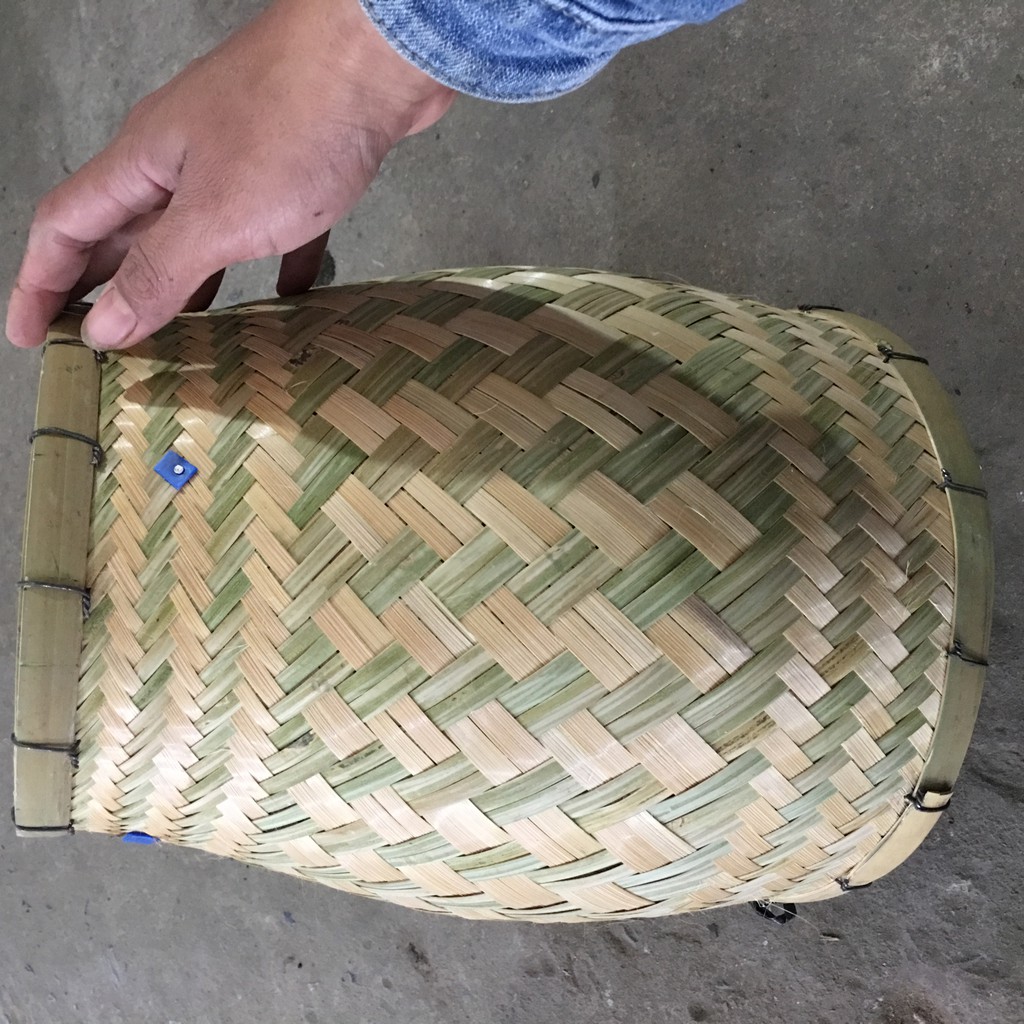Bộ Chõ tre đồ xôi tặng kèm 1 ếp đựng xôi