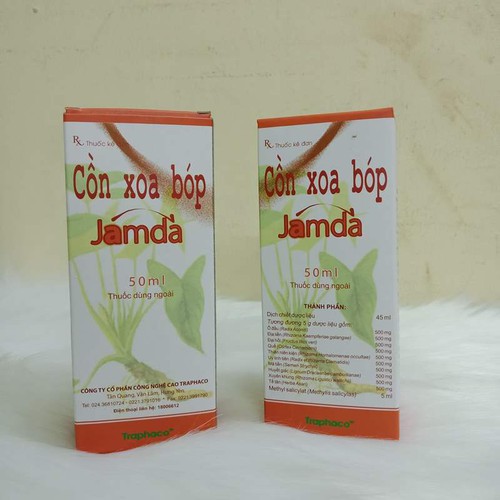 Cồn xoa bóp JAMDA