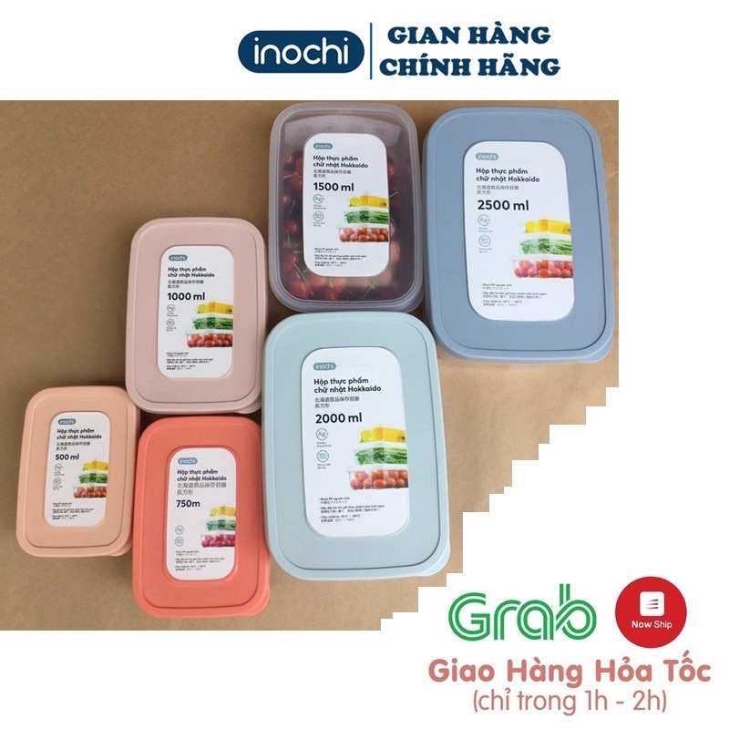 Hộp Thực Phẩm, Hộp Nhựa Cao Cấp Inochi Không Mùi, Sử Dụng An Toàn Trong Ngăn Đông Và Lò Vi Sóng, Chia Thực Phẩm