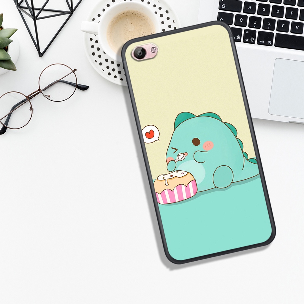[HOT]ỐP VIVO Y53/Y55/Y66/Y67 , IN HÌNH KHỦNG LONG CHIBI SIÊU DỄ THƯƠNG.