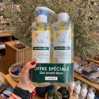 Sữa tắm gội 2 trong 1 cho bé Klorane Pháp chai 500ml