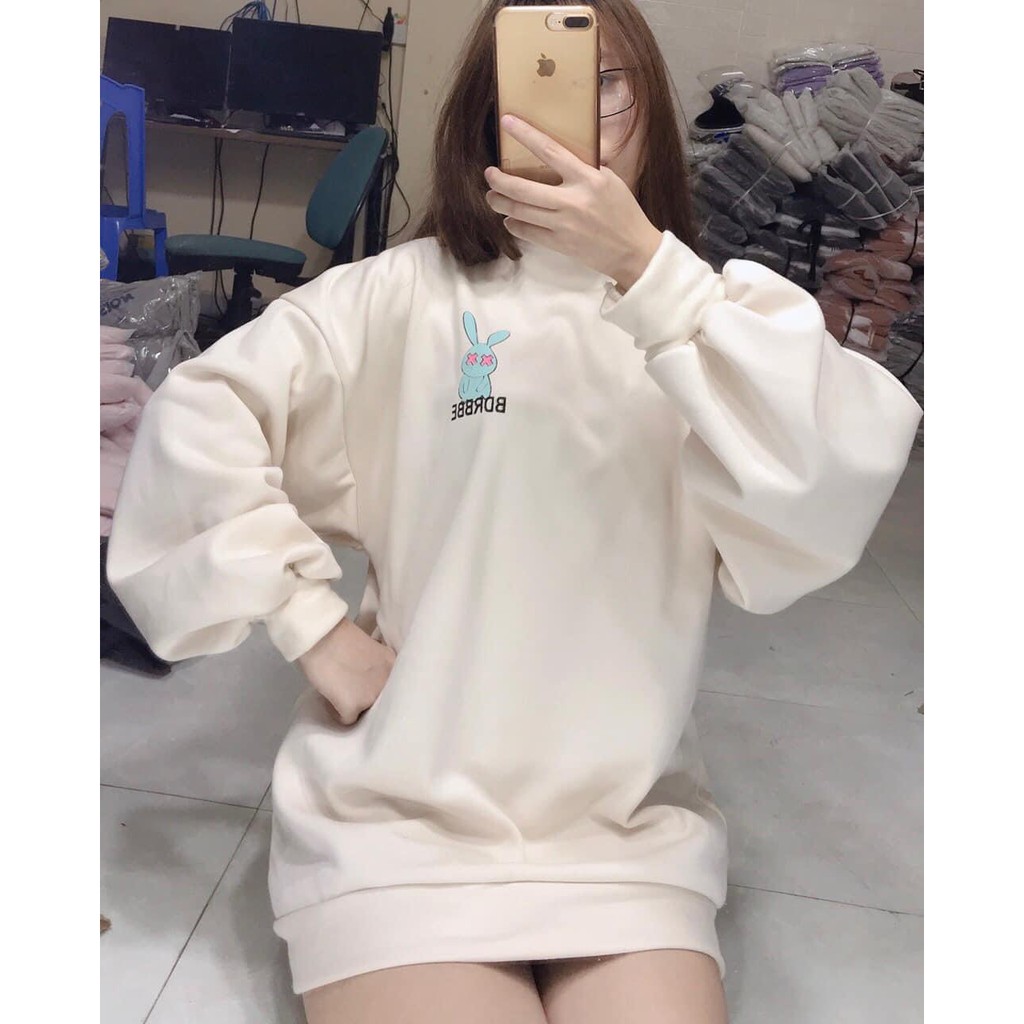 Áo Nỉ Sweater Thỏ Chất Nỉ Bông Siêu Đẹp - Áo Nỉ Playboy - Áo Nỉ Ấm Siêu Cute | BigBuy360 - bigbuy360.vn