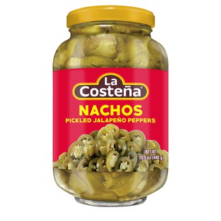 Ớt Jalapeno Cắt Lát Ngâm La Costena Pickled Jalapeno Peppers - Hàng nhập MEXICO 440g