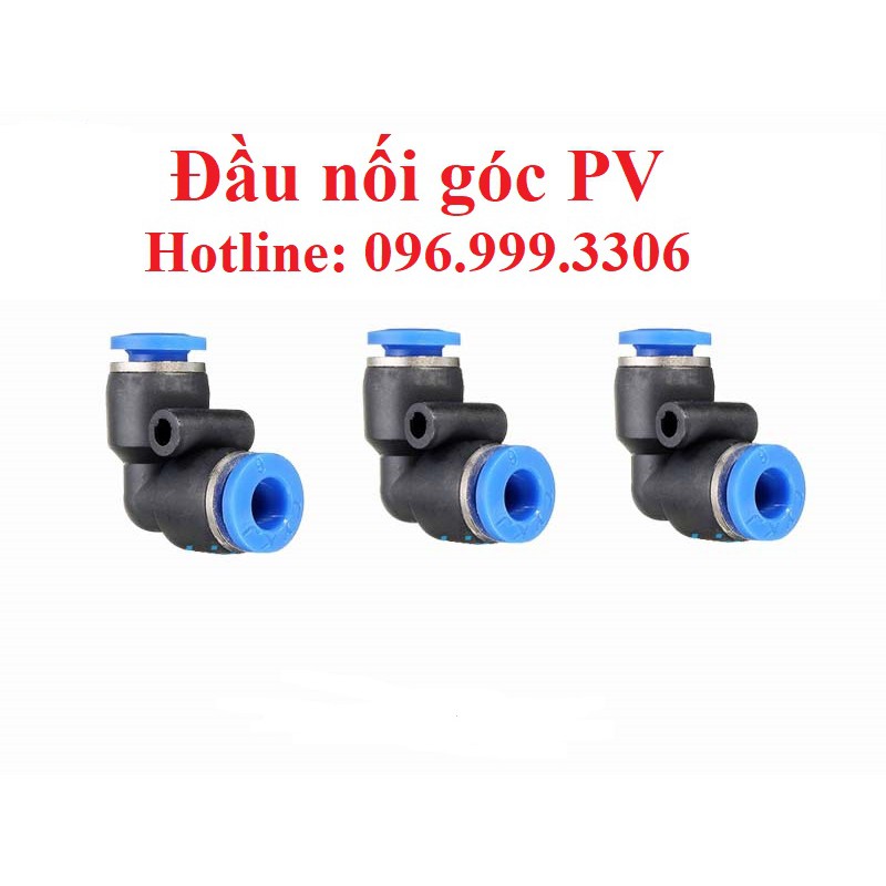 Đầu nối góc vuông PV khí nén, phun sương chịu được áp suất cao đầy đủ kích cỡ giá sỉ