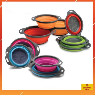 Rổ nhựa gấp gon ; rổ nhựa đa năng gấp gọn 20cm dùng trong nhà bếp ; dụng cụ tiện ích thông minh