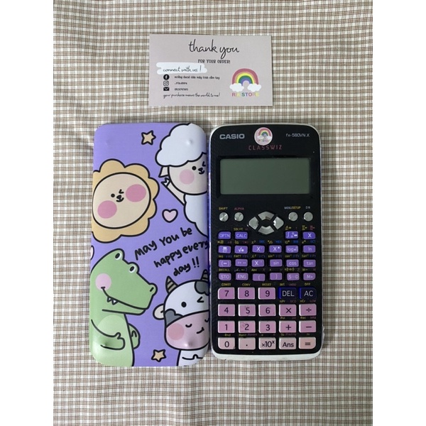 Dán decal máy tính casio cầm tay 580, 570,570-2nd
