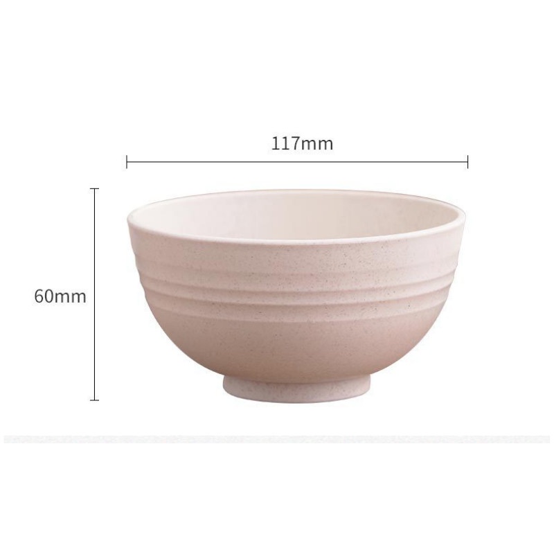 Bộ Chén ăn cơm nhỏ từ nhựa lúa mạch 12cm, bát đựng thức ăn đẹp