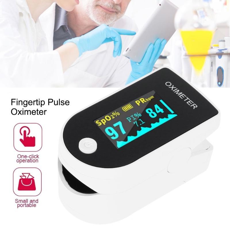 Máy đo Nồng độ Oxy Trong Máu Và Nhịp Tim Finger Pulse Oximeter