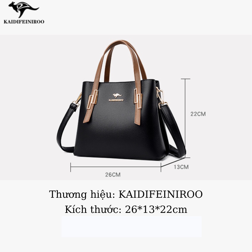 Túi xách nữ công sở thời trang cao cấp full hộp Hàn Quốc đẹp KAIDIFEINIROO KF28  Size 26cm