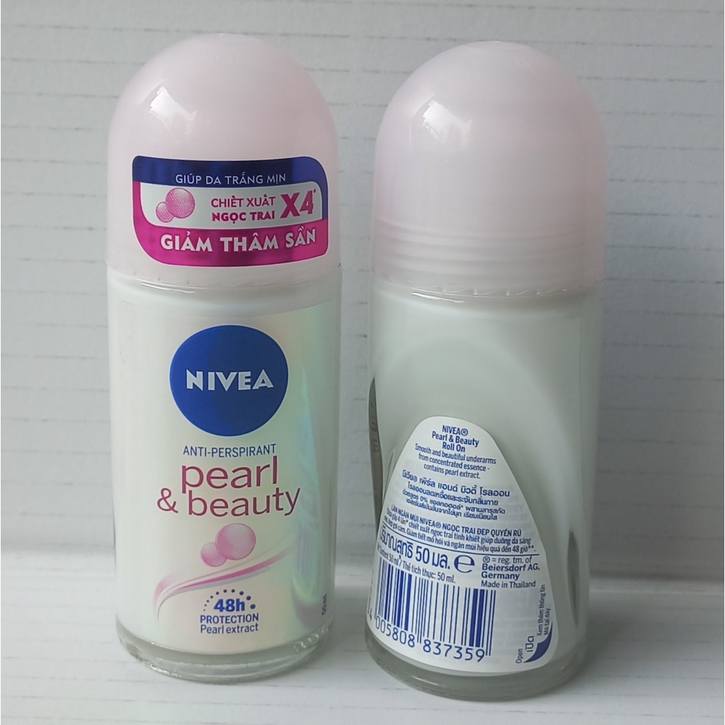 Lăn khử mùi Nivea Extra Whitening trắng mịn mờ vết thâm khô thoáng 48h ( Dành cho nữ) 50ml